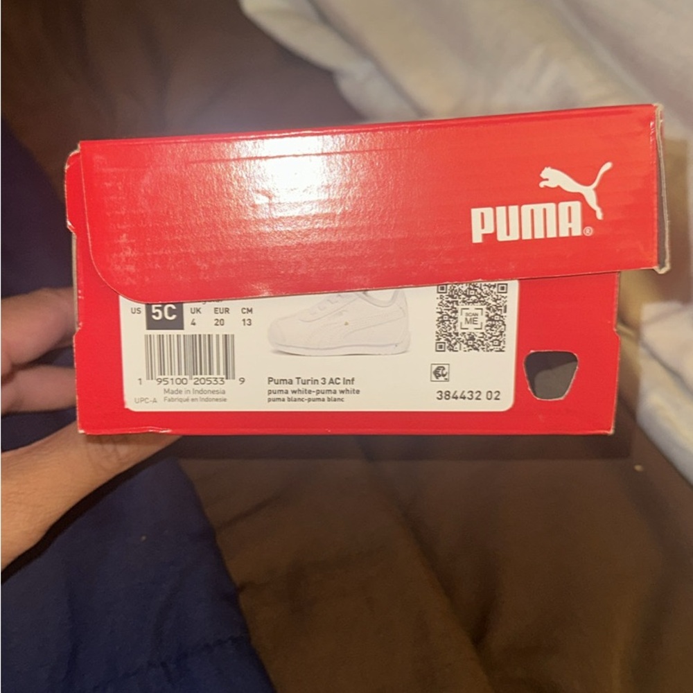 Puma Red and White Shoe Box